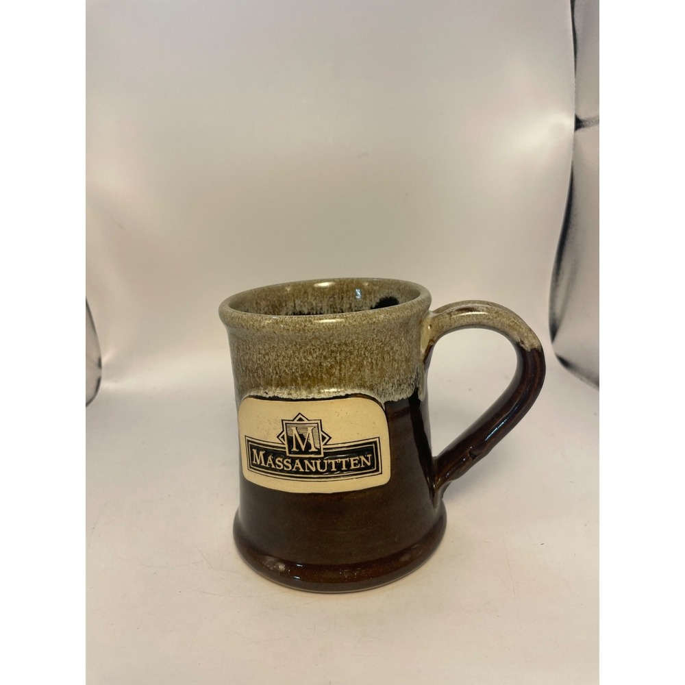 Massanutten Resort Virginia Handmade Brown Coffee Mug by Grey‎ Fox Pottery